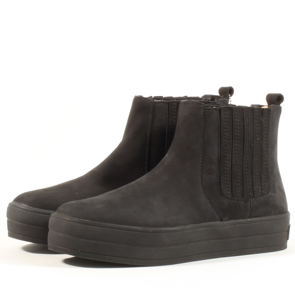 J/SLIDES Shoes - J/Slides Women's Hype Sneaker Platform Booties BLK